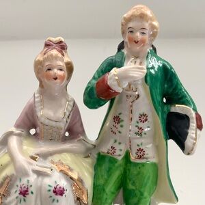 vintage 50s porcelain French-style couple